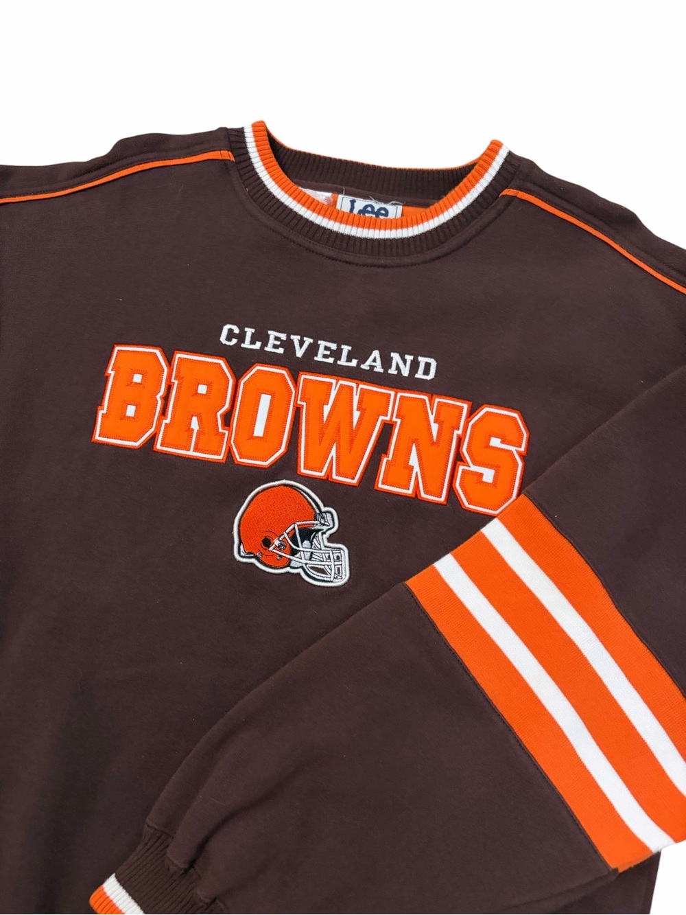 VTG Lee Sport Cleveland Browns Crewneck Sweatshirt Mens XL Stitched 90s NFL